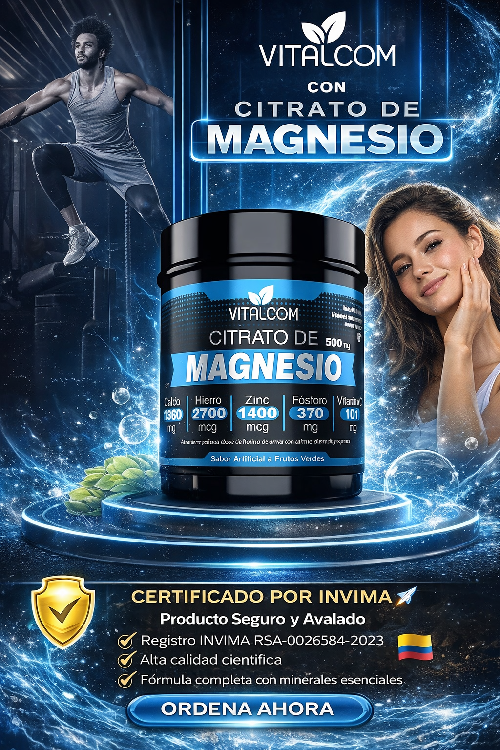 Citrato de Magnesio Premium X500 (500 gr)