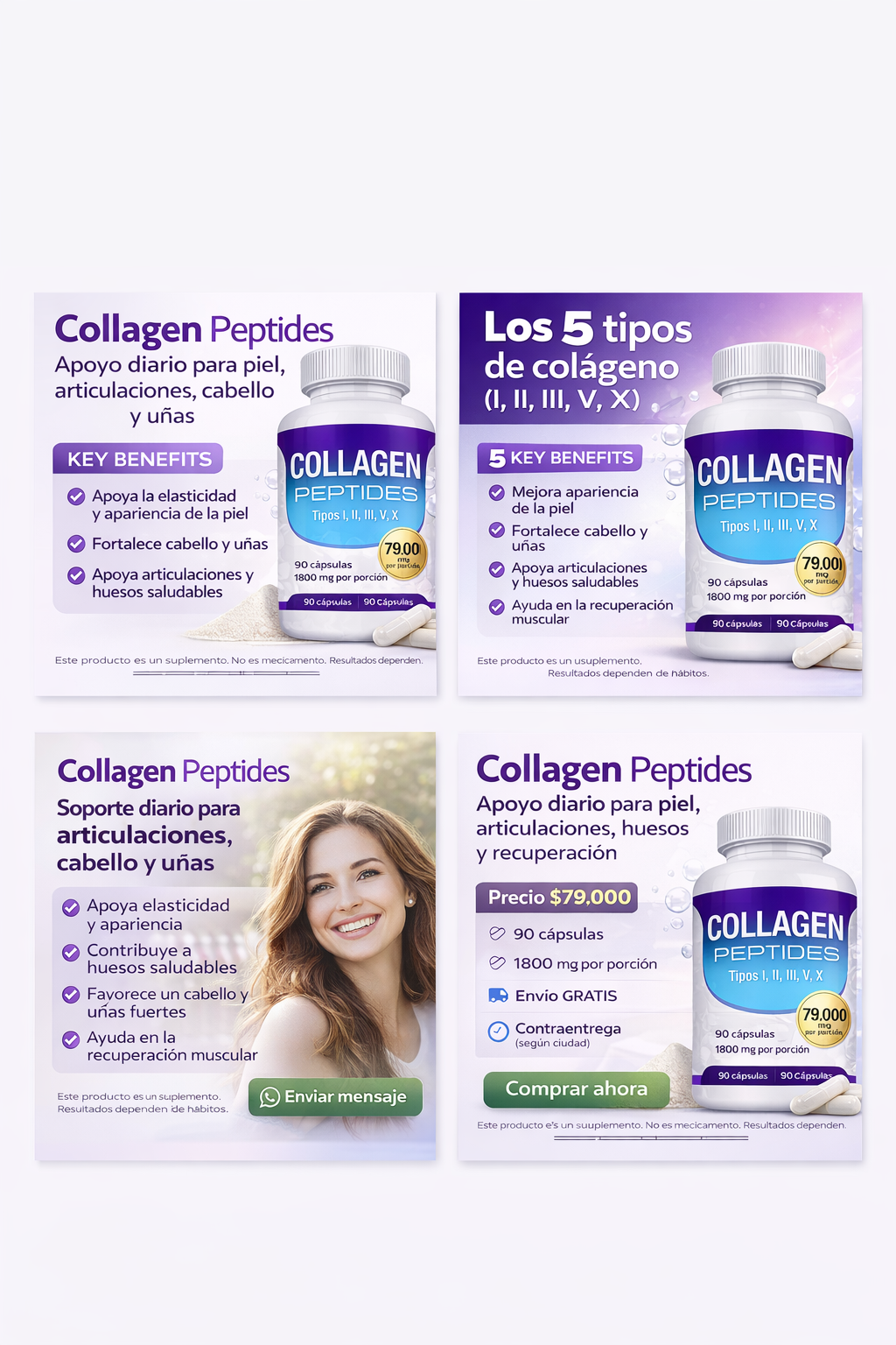 Colagenos Peptidos - 90 servicios
