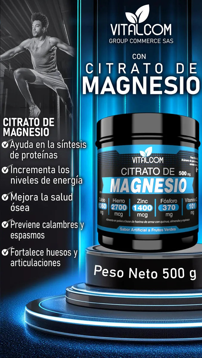 Citrato de Magnesio Premium X500 (500 gr)