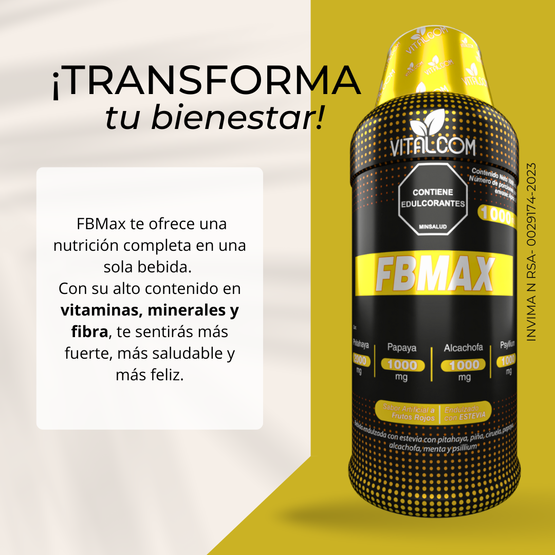 FBMAX Suplemento Digestivo Líquido 1000 mL