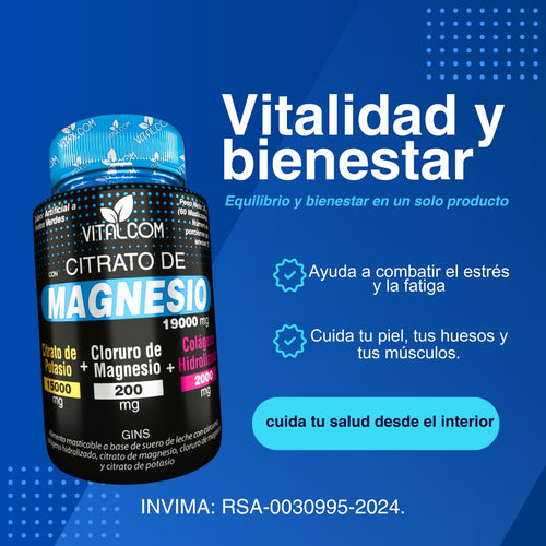 Citrato de Magnesio | Vitalcom