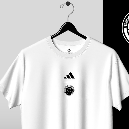 Camiseta Colombia Blanca/Negra – Edición Fan